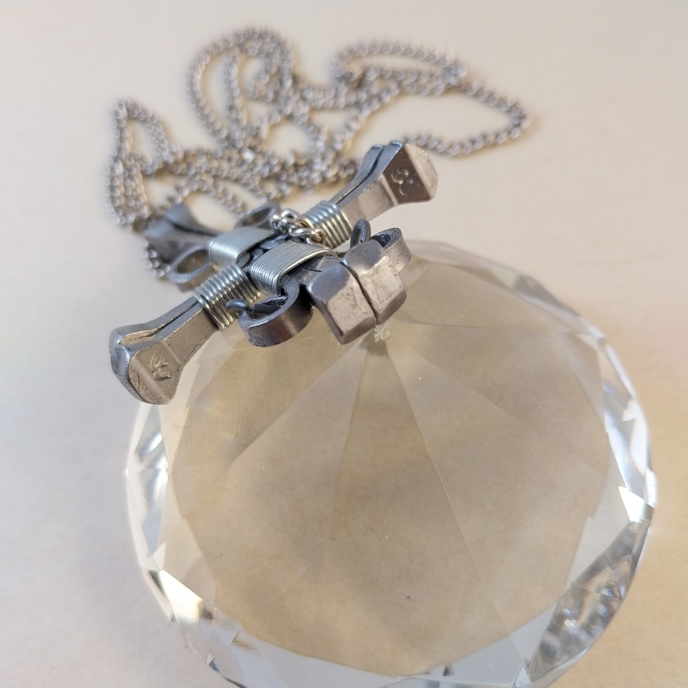 Silver Cross Pendant Necklace - Picture 7 of 9